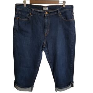 Levi's Dark Blue Denim Capris
